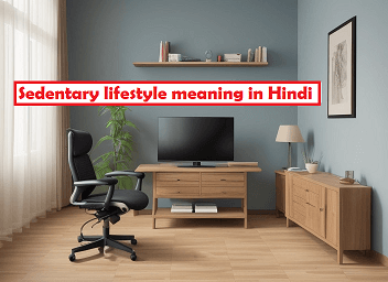 Sedentary lifestyle meaning in Hindi