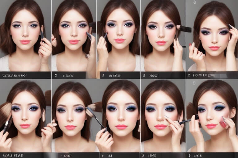 how to apply makeup step by step with pictures