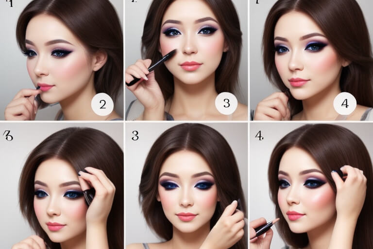 how to apply makeup step by step with pictures