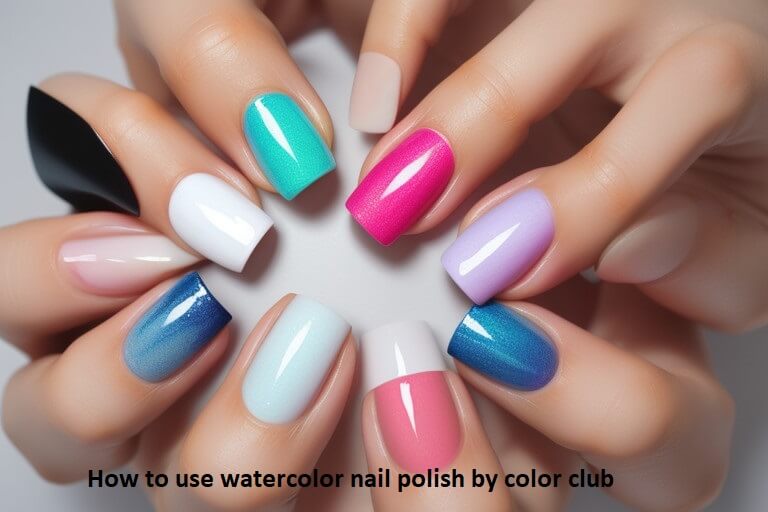 How to use watercolor nail polish by color club