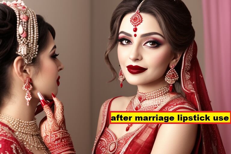 after marriage lipstick use