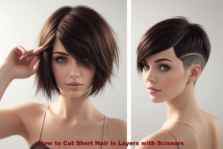 How to Cut Short Hair in Layers with Scissors