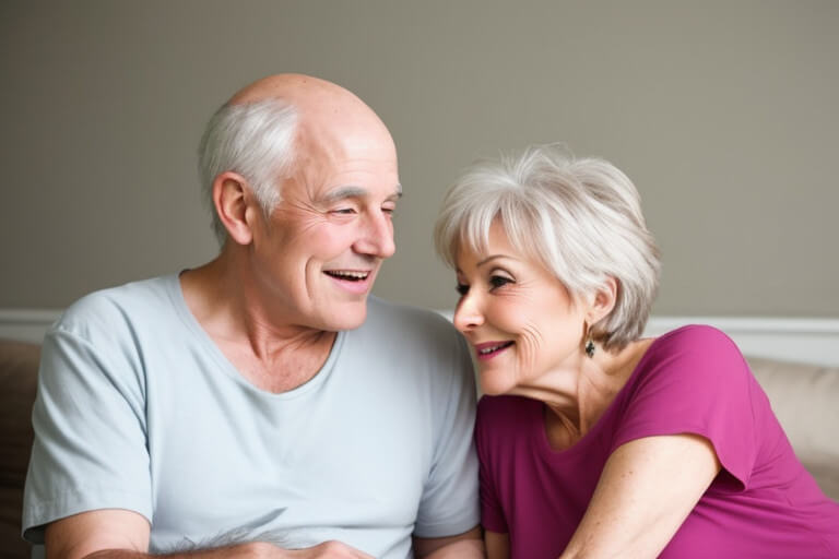 How often do married couples over 60 make love