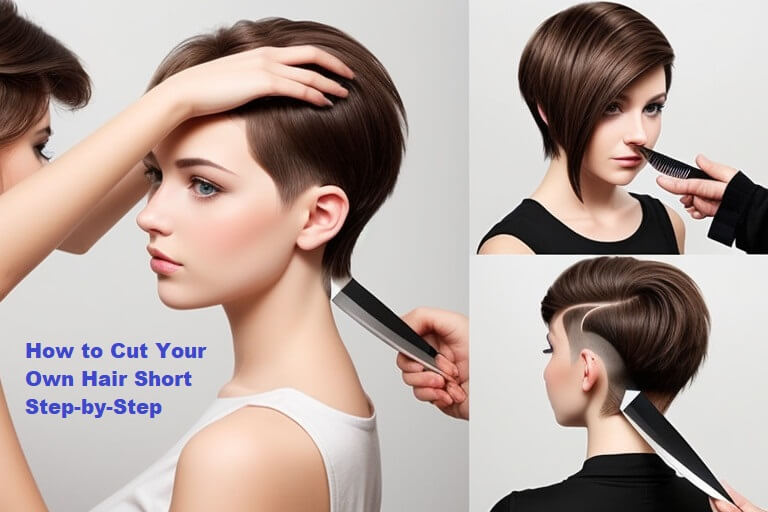 How to Cut Your Own Hair Short Step-by-Step