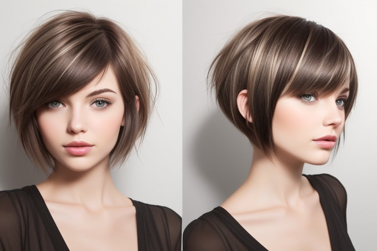 How to cut short layers on short hair with scissors