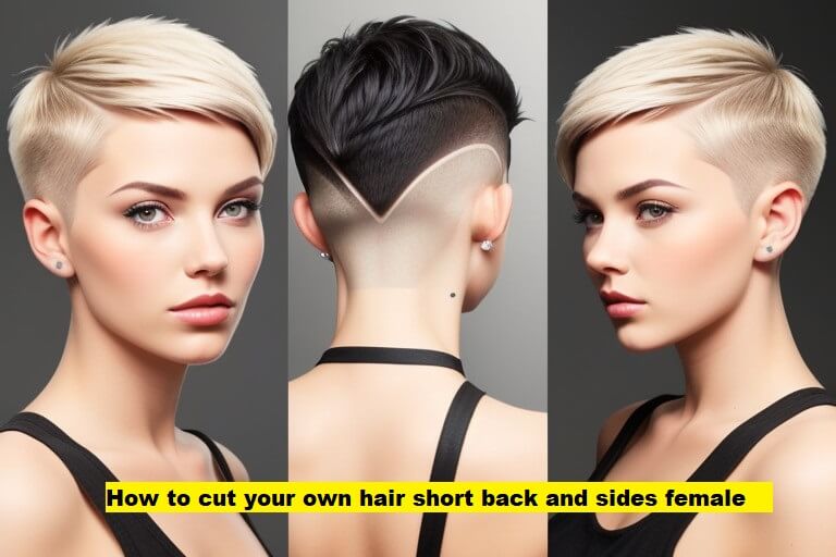 How to cut your own hair short back and sides female