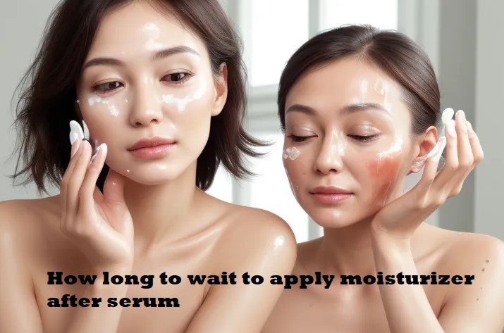 How long to wait to apply moisturizer after serum