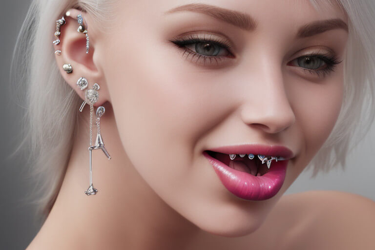 acrylic tongue piercing jewelry