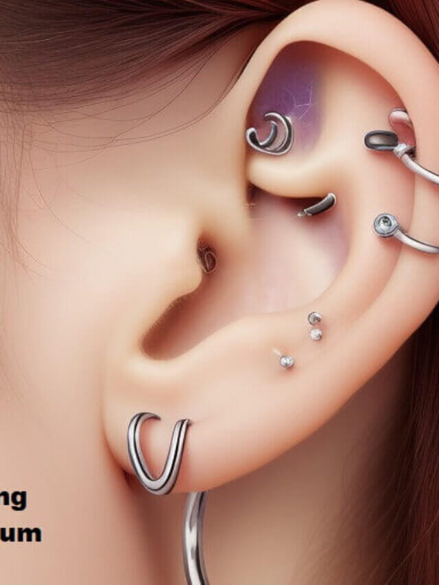 Daith piercing jewelry 14k Gold