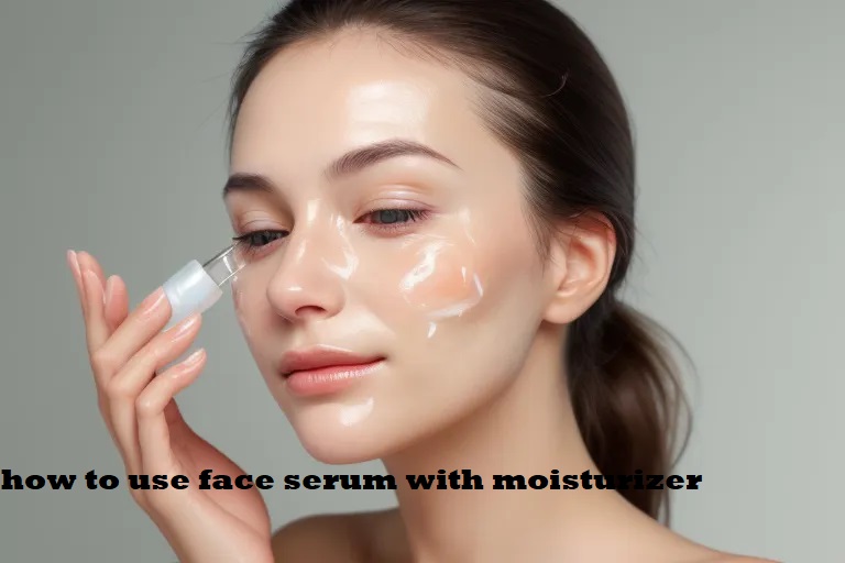 how to use face serum with moisturizer