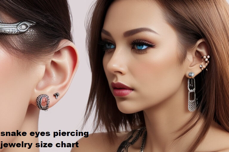 snake eyes piercing jewelry size chart