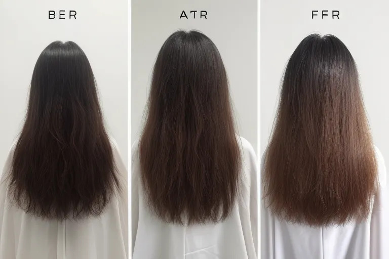 the ordinary hair serum before and after