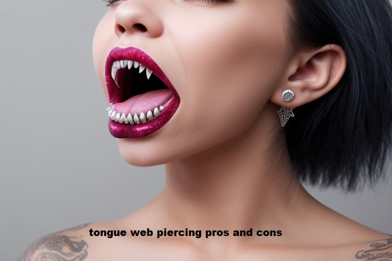 tongue web piercing pros and cons